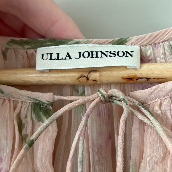 Ulla Johnson Silk Ruffle Dress in Rosewater Floral — Size 10 - Picture 8 of 10